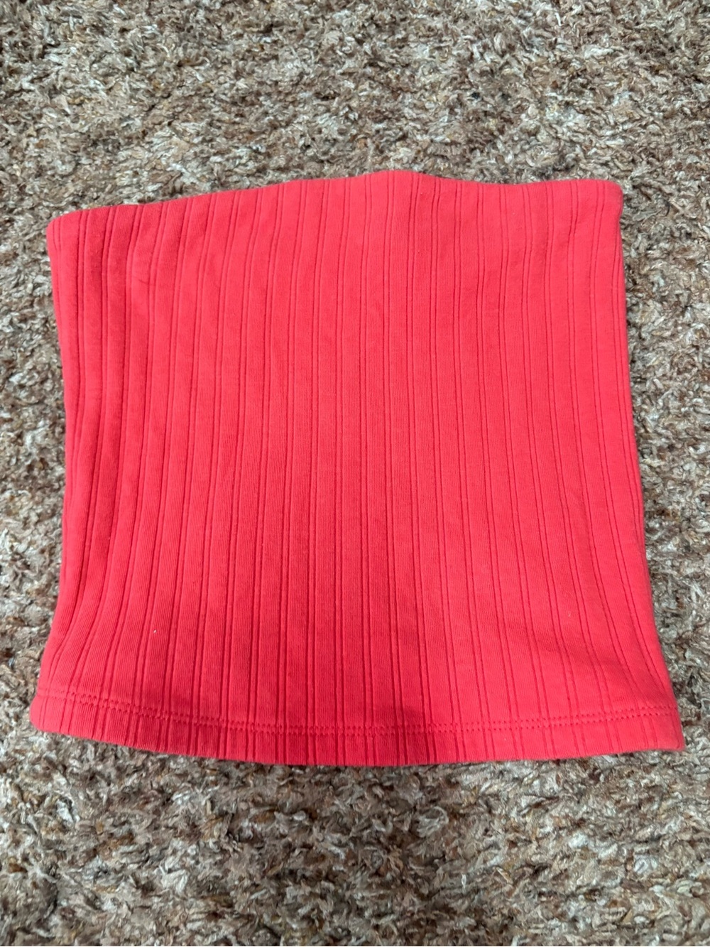 American Eagle Bright Red Ribbed Tube Tank